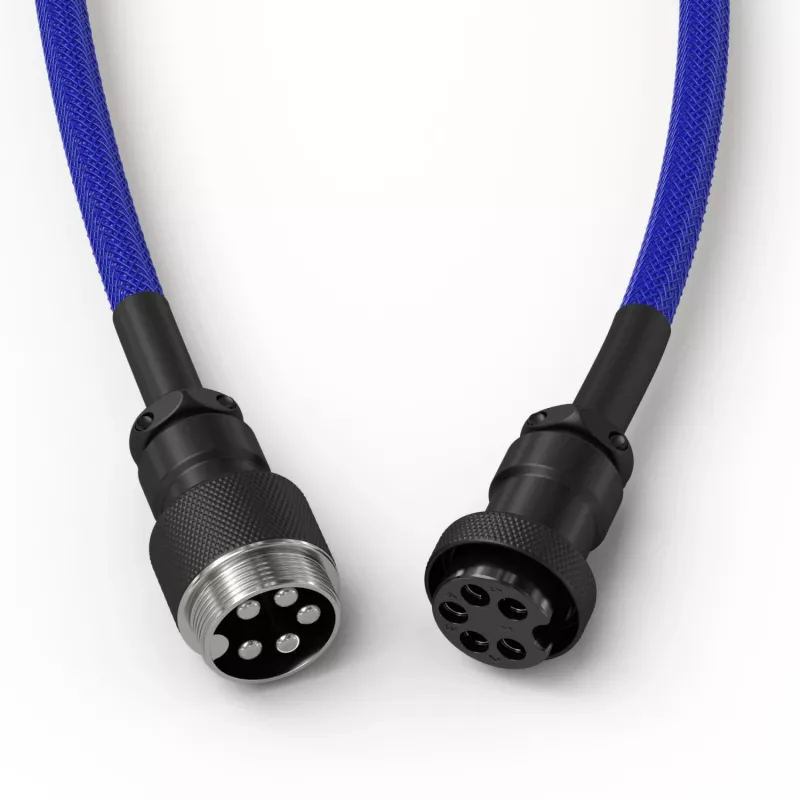 Spirálový kábel USB GLORIOUS pre mechanické klávesnice, GMMK Cobalt Blue GLO-KB-ACC-CBL-COIL-CBLU