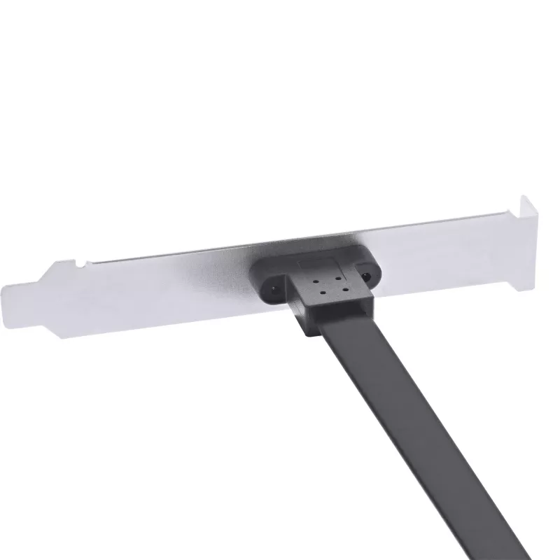 InLine PCI slotová záslepka, USB-C na USB 3.2 predný panel Key-A interný, 0,3 m