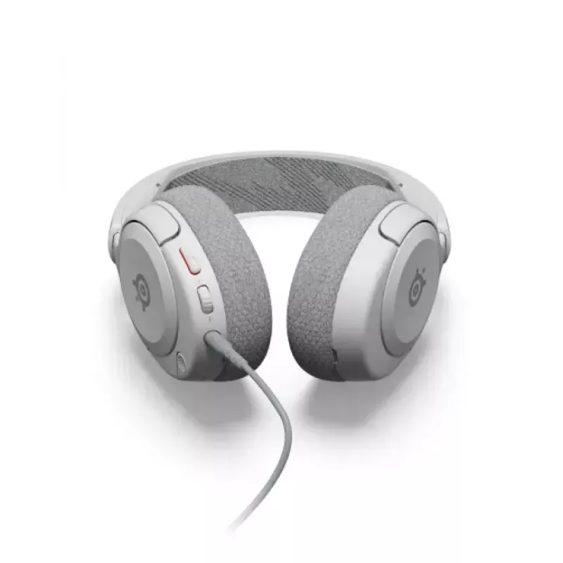 SteelSeries Arctis Nova 1 61607 drôtový herný headset, 3,5 mm jack, mikrofón na ramienku, biely