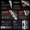 Axagon HMC-KB-US, USB 5Gbps hub s klávesnicou, HDMI 4K/60Hz, 3x USB-A, SD/mSD, audio, PD 100, US rozloženie