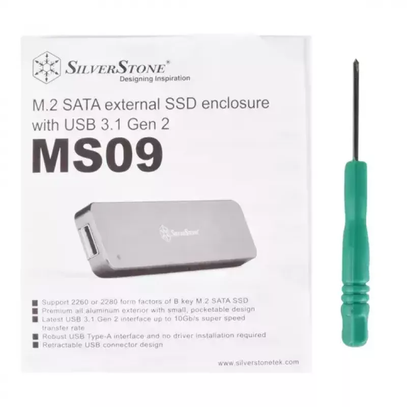 SSD puzdro Silverstone MS09