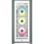 CORSAIR iCUE 5000X RGB - Tempered Glass Mid-Tower ATX PC Smart Case - biela