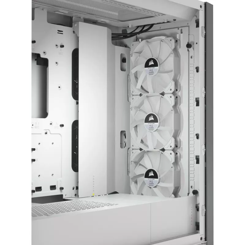 CORSAIR iCUE 5000X RGB - Tempered Glass Mid-Tower ATX PC Smart Case - biela