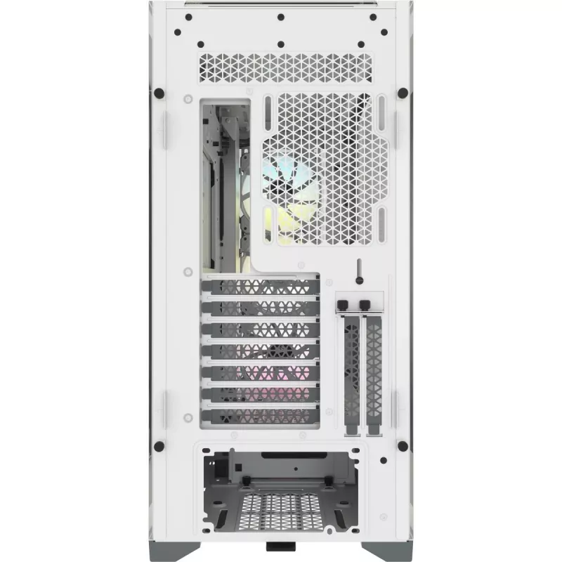 CORSAIR iCUE 5000X RGB - Tempered Glass Mid-Tower ATX PC Smart Case - biela