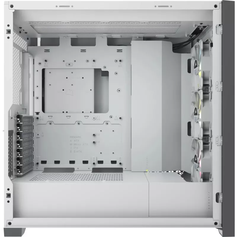CORSAIR iCUE 5000X RGB - Tempered Glass Mid-Tower ATX PC Smart Case - biela