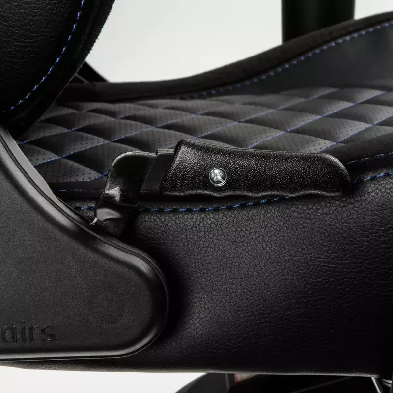 noblechairs EPIC NBL-PU-BLU-002 herná stolička, čierna/modrá