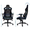 noblechairs EPIC NBL-PU-BLU-002 herná stolička, čierna/modrá