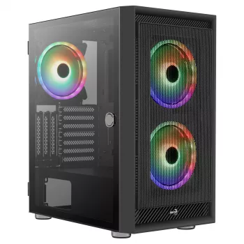 Aerocool GRAPHITEV3 počítačová skriňa 3 ARGB 14 cm ventilátory