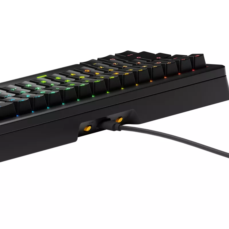 Glorious GMMK 3 65% prispôsobiteľná herná klávesnica GLO-KB-GMMK3-65-PB-FOX-W-BLK-US, pre-built, drôtová, spínače Fox, ANSI US, čierna