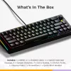 Glorious GMMK 3 65% prispôsobiteľná herná klávesnica GLO-KB-GMMK3-65-PB-FOX-W-BLK-US, pre-built, drôtová, spínače Fox, ANSI US, čierna