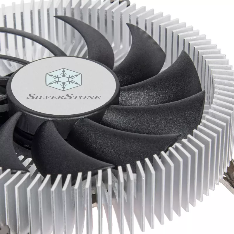 SilverStone SST-NT07-1700 nízkoprofilový vzduchový chladič CPU, 80 mm, 1500–3600 ot./min., čierny