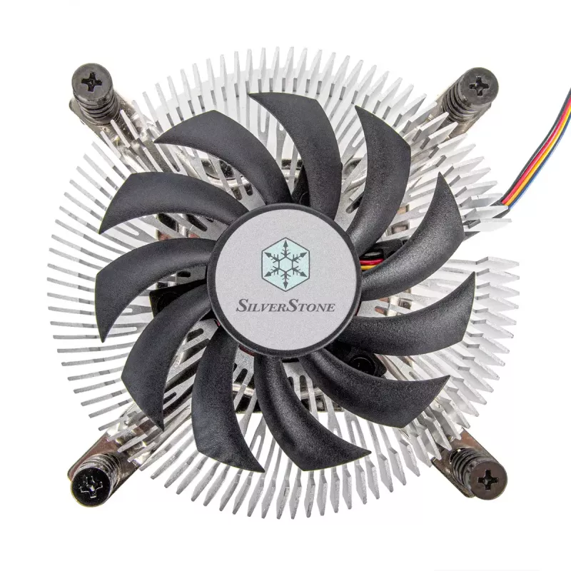 SilverStone SST-NT07-1700 nízkoprofilový vzduchový chladič CPU, 80 mm, 1500–3600 ot./min., čierny