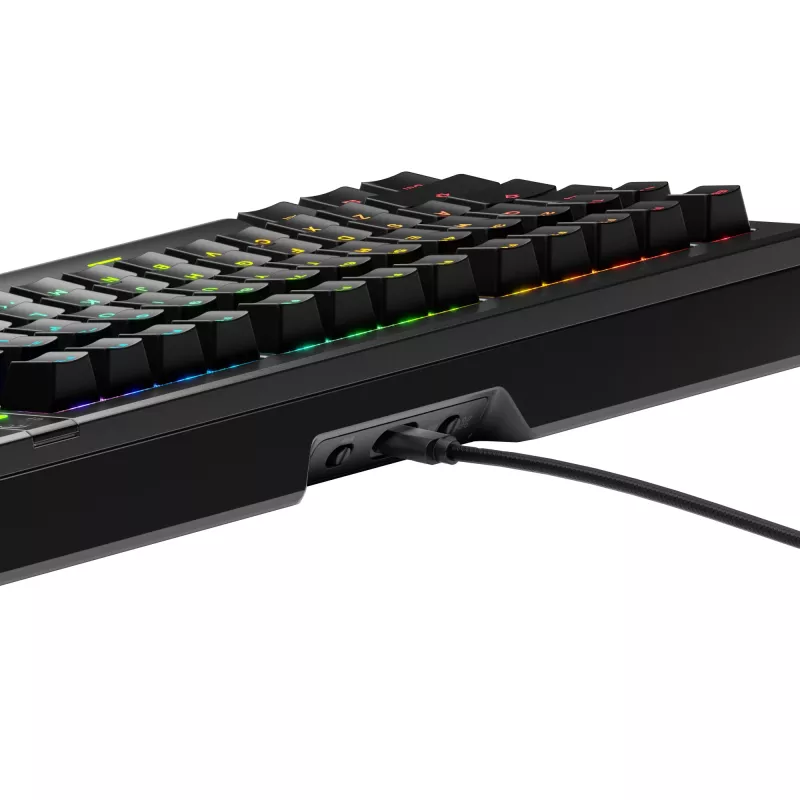 Glorious Gaming GMMK 3 PRO 75% Prebuilt Wired čierna - US, káblová, USB, mechanická, QWERTY, RGB LED, čierna