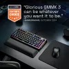Glorious Gaming GMMK 3 PRO 75% Prebuilt Wired čierna - US, káblová, USB, mechanická, QWERTY, RGB LED, čierna