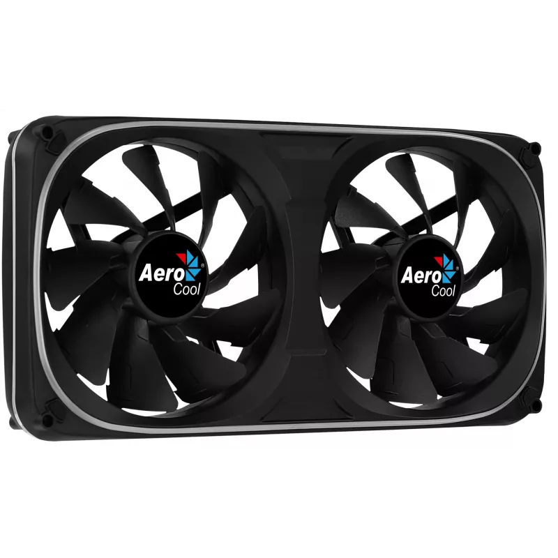 Aerocool ASTRO24 Dual Fan PC 12cm ARGB LED antivibračná podpora čierna
