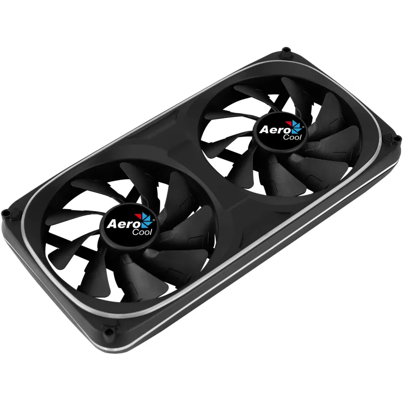 Aerocool ASTRO24 Dual Fan PC 12cm ARGB LED antivibračná podpora čierna