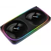 Aerocool ASTRO24 Dual Fan PC 12cm ARGB LED antivibračná podpora čierna