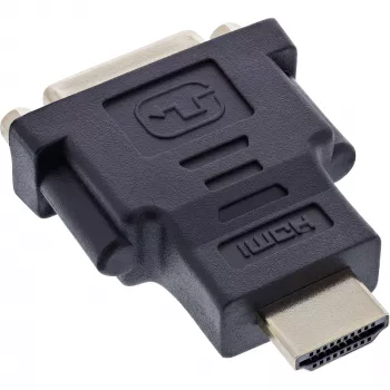 InLine HDMI na DVI adaptér konektor samec / 24+1 konektor samica pozlátený, 4K2K