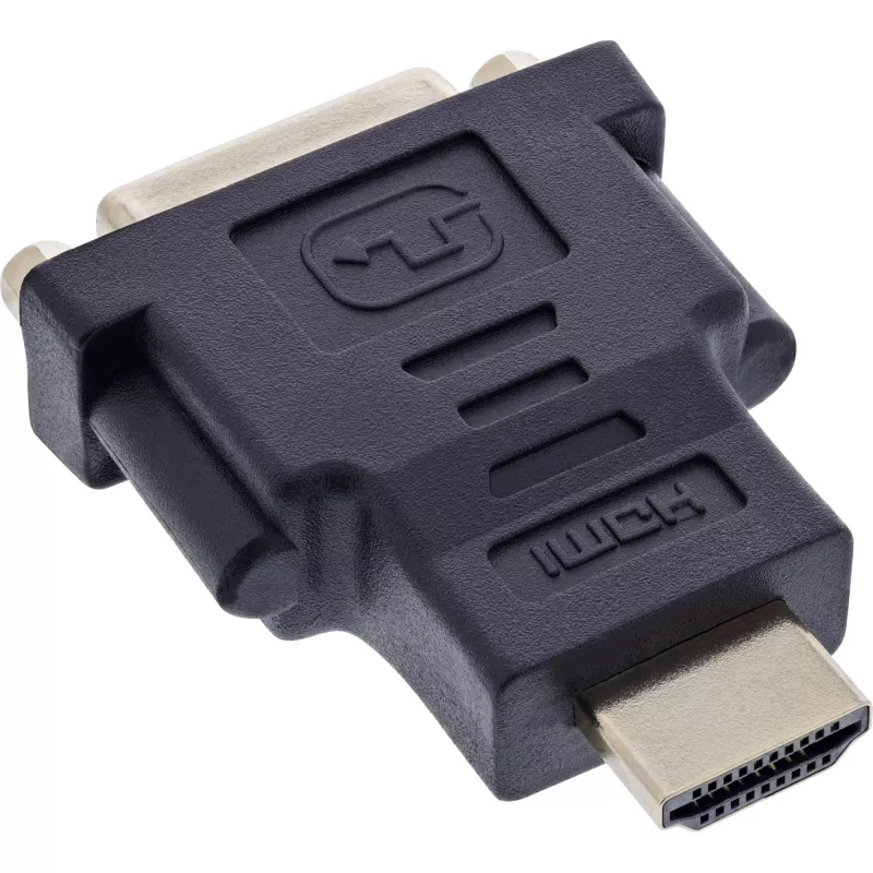 InLine HDMI na DVI adaptér konektor samec / 24+1 konektor samica pozlátený, 4K2K