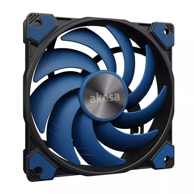 Ventilátor Akasa ALUCIA SC chladič procesora 14 cm čierny modrý hydrodynamické klzné ložisko