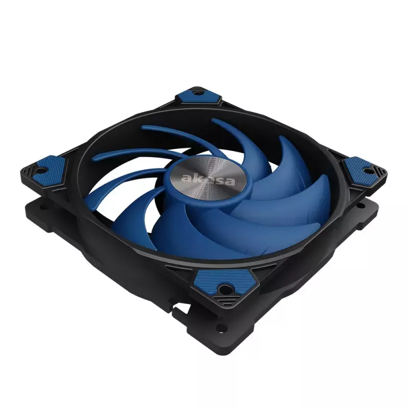 Ventilátor Akasa ALUCIA SC chladič procesora 14 cm čierny modrý hydrodynamické klzné ložisko