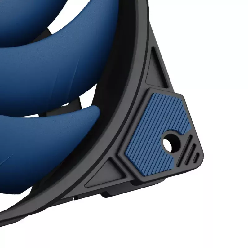 Ventilátor Akasa ALUCIA SC chladič procesora 14 cm čierny modrý hydrodynamické klzné ložisko