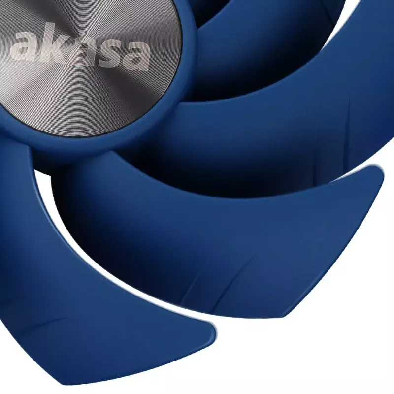Ventilátor Akasa ALUCIA SC chladič procesora 14 cm čierny modrý hydrodynamické klzné ložisko