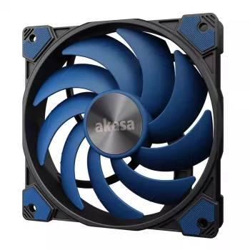 Ventilátor Akasa ALUCIA SC chladič procesora 14 cm čierny modrý hydrodynamické klzné ložisko