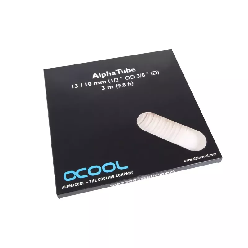 Alphacool AlphaTube HF 17495 hadica 13/10 mm (3/8″ vnútorný priemer), 3 m, ultra číra