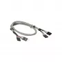 InLine USB 2.0 predlžovací interný 2x 4 pin kolík / kolíková zásuvka, 0,60m