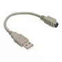 USB adaptérový kábel USB Type-A samec / PS/2 samica InLine 33102