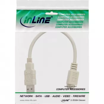 USB adaptérový kábel USB Type-A samec / PS/2 samica InLine 33102