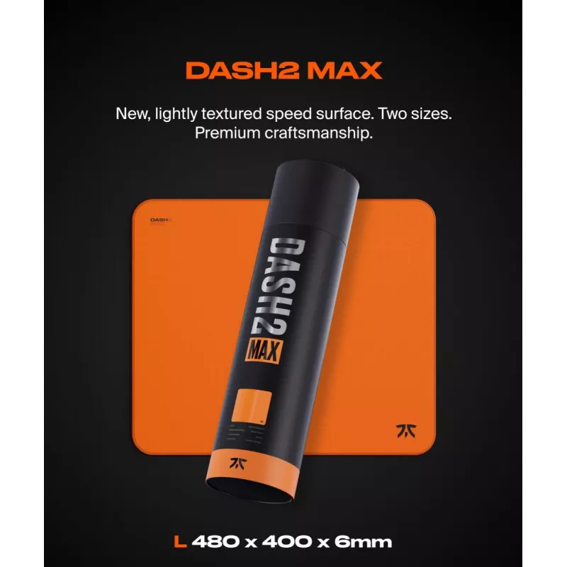 FNATIC podložka pod myš - Dash V2 Max L - oranžová západ slnka