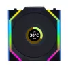 Lian Li UNI FAN SL Wireless LCD 120 G99.12SLLCD1W1B.00 ventilátor do skrinky, ARGB, PWM, 120 mm, čierny