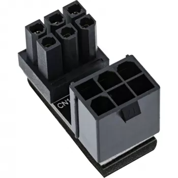 InLine napájací adaptér interný 180° ATX 6-pin konektor samec konektor samica čierny 26636E