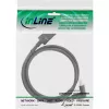 InLine DisplayPort 1.4 kábel, 8K4K, zahnutý nahor, čierny/zlatý, 3m