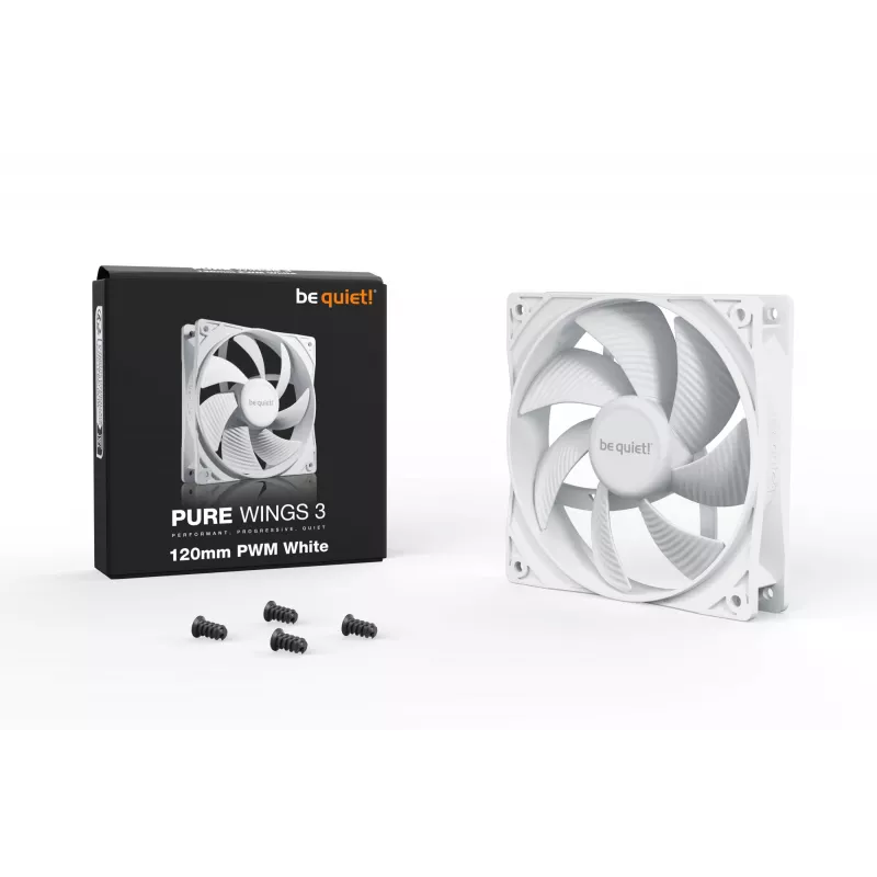 be quiet! Pure Wings 3 120mm PWM biely PC skriňový ventilátor 12 cm 1 kus