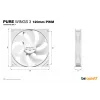 be quiet! Pure Wings 3 120mm PWM biely PC skriňový ventilátor 12 cm 1 kus