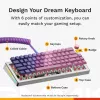 Mechanická klávesnica GLORIOUS GMMK 3 PRO 65% Barebones káblová strieborná — 65% USB RGB, 2 m kábel