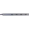 InLine USB 3.2 Gen.2 hub (10 Gb/s), 4 porty USB-C, OTG, hliníkové puzdro