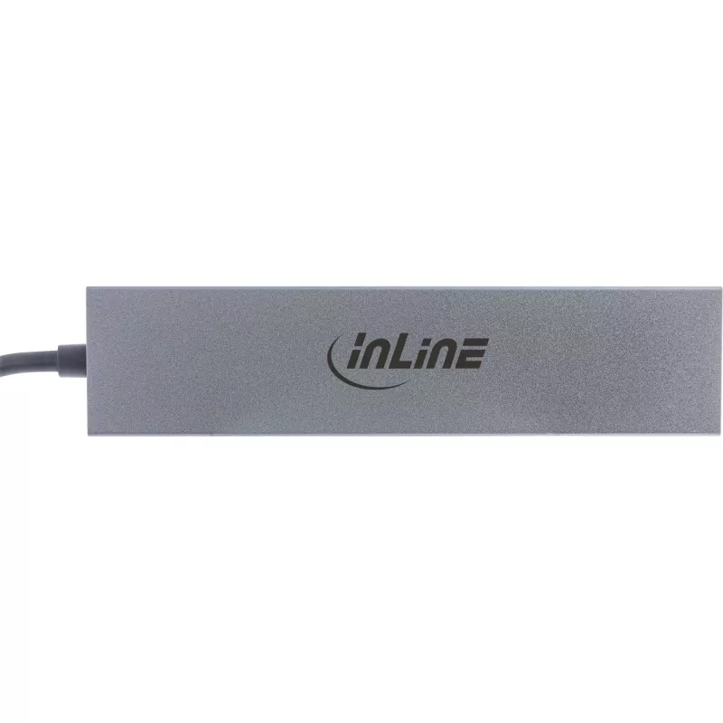 InLine USB 3.2 Gen.2 hub (10 Gb/s), 4 porty USB-C, OTG, hliníkové puzdro