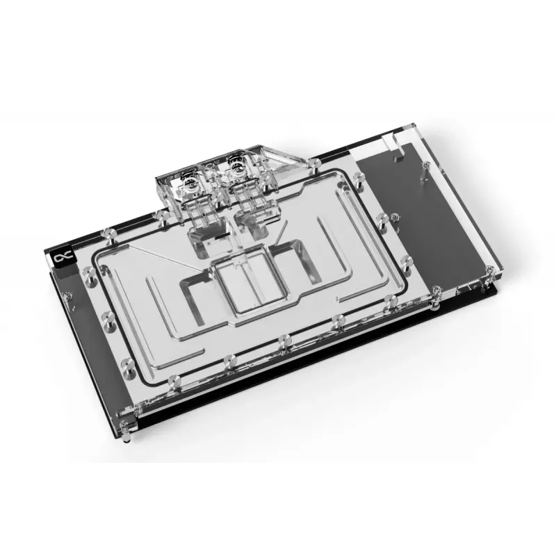 Vodný blok + backplate Alphacool Eisblock Aurora akryl hliník meď priehľadný