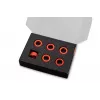 Kompresný krúžok EK Water Blocks hliník červený 6 kusov