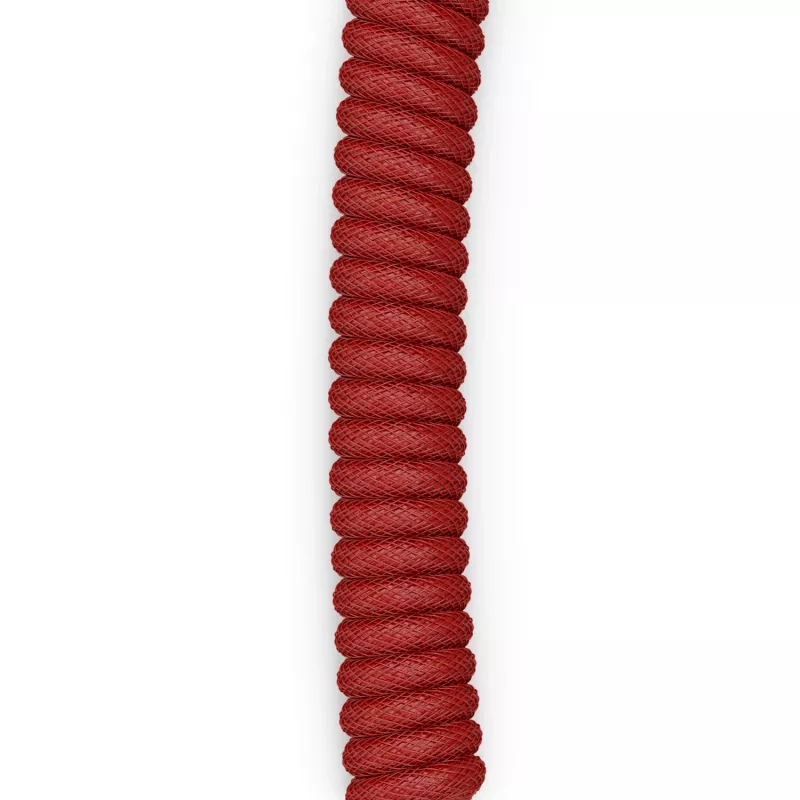 Špirálový USB kábel GLORIOUS pre GMMK Crimson Red — odnímateľný kábel klávesnice, špirálový dizajn
