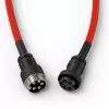 Špirálový USB kábel GLORIOUS pre GMMK Crimson Red — odnímateľný kábel klávesnice, špirálový dizajn