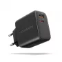Nabíjačka Axagon ACU-PQ45 QC 3.0 4.0 AFC FCP PPS PD 45W čierna