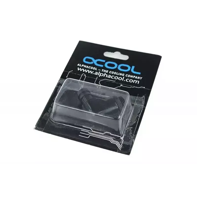 Fitting Alphacool 17136 mosadz čierna šírka 35 mm hĺbka 17 mm výška 29 mm