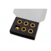 Kompresný krúžok EK Water Blocks hliník zlatý 6 ks