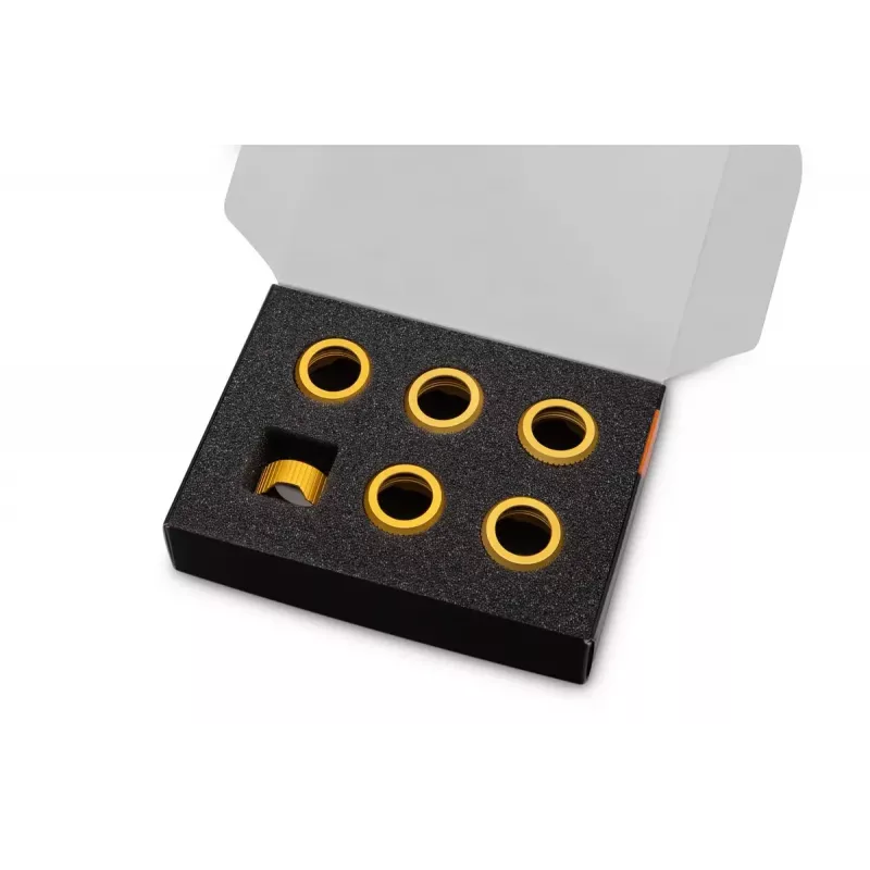 Kompresný krúžok EK Water Blocks hliník zlatý 6 ks