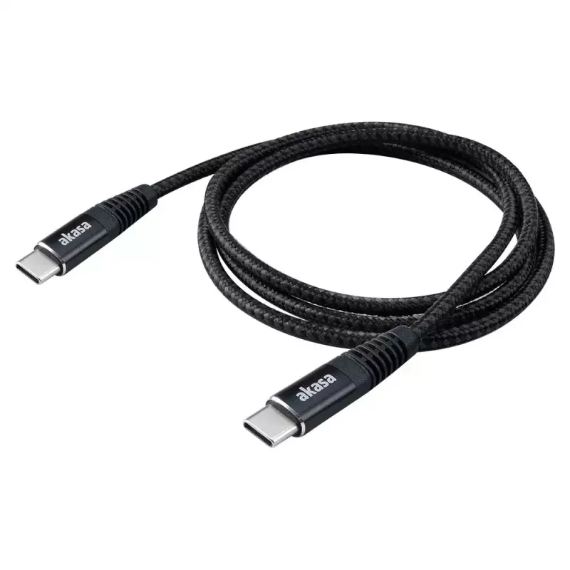 USB kábel Akasa AK-CBUB54-10BK 1 m USB-C čierny